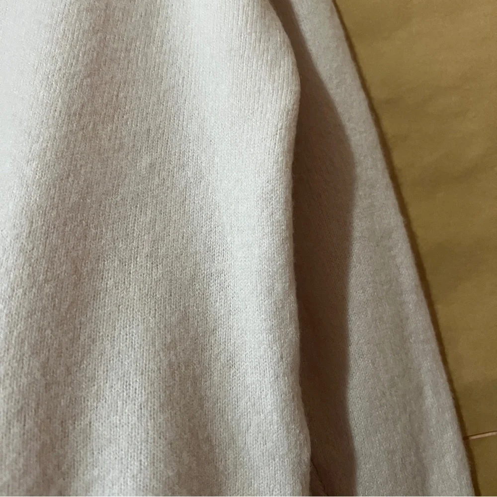 The White Company | Cashmere Crewneck Boxy Jumper Sweater Petal Pink Size M